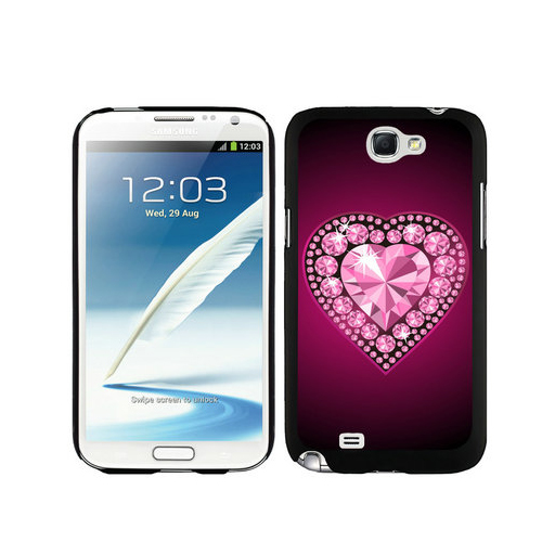 Valentine Diamond Heart Samsung Galaxy Note 2 Cases DOI | Women - Click Image to Close